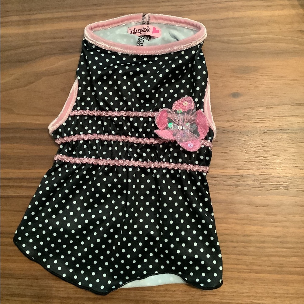 Polka dot dog dress size XS